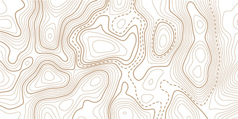 Fototapeta premium Topographic gold luxury map background. Geographic abstract pattern. The topo contour or wallpaper.Design illustration for wall art, fabric, packaging, web, banner, wallpaper. 