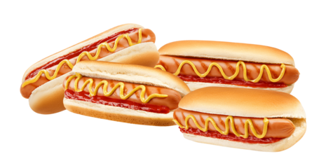 hot dogs tempting viewers with classic flavors and visual appeal showcasing the irresistible comfort food suitable for food blogs and culinary advertisements
