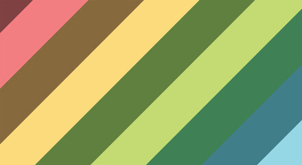 Seamless retro vector illustration of a colorful vintage striped pattern background texture