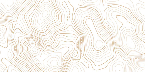  The topo contour or wallpaper. Mountain trail terrain or path. Vector illustration.Modern design with White background with topographic wavy pattern design.