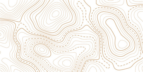 Topographic map contour background. Topo with elevation. The concept of a conditional geography scheme and contour line map image. Geographic mountain relief diagram line wave carve pattern
