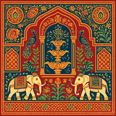 Traditional Rajasthani Folk Art  Ornamental Arch