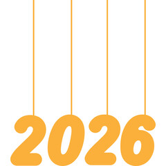2026 New Year Lettering