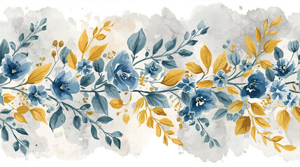 Abstract colorful floral background featuring yellow flower petals and nature's spring blossom beauty.