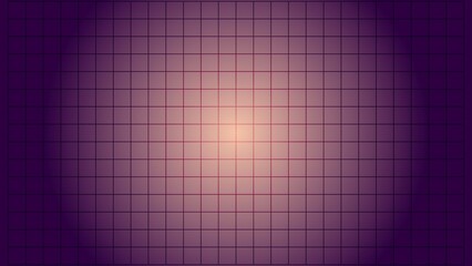 Abstract purple grid pattern background with light center gradient design