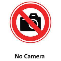 No Camera Vector icon which can easily modify or edit