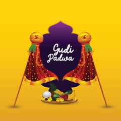 Happy ugadi celebration design concept