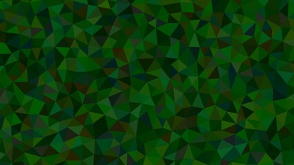 Green polygonal background with triangular shapes in various shades of green