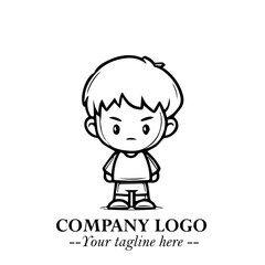 Obraz premium Elegant Wave Logo Symbol on a Clean White Background for Modern Minimalist Branding Design Art