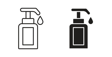 Body Soap icon concept set. Simple icon collection