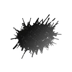 Distressed Black Ink Splatter and Paint Splash Texture