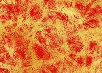 金色の毛筆アートのある和風背景