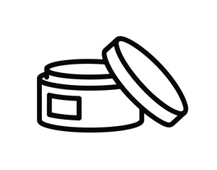 WebDiscover your inner radiance with this open cosmetic container, perfect for beauty product promotions and skincare routines