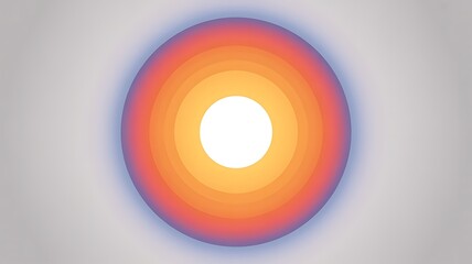 Concentric circles gradient light abstract