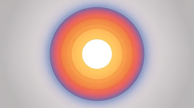 Concentric circles gradient light abstract
