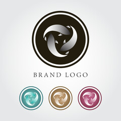 Modern Circular Abstract Brand Logo Design