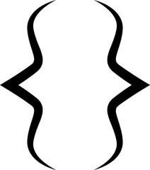 Curly braces, double symmetric brackets. Typography symbols pair, frames for punctuation, maths, elements sign for text quote, mathematics.