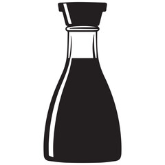 Classic soy sauce bottle silhouette