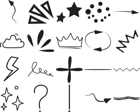 Hand-Drawn Doodle Elements Collection