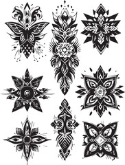Elegant Tattoo Design in Black & White – Minimalist, Artistic & Timeless Body Art