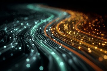 Transformative power of e-learning in the digital age. Smart systems. Illustrating e-learning's impact with a processor metaphor. Human technology. Human partnership.