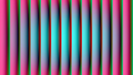 Colorful Digital Artwork Featuring Cyan and Magenta Gradient Lines Blending Smoothly into an Energetic Visual Illusion
