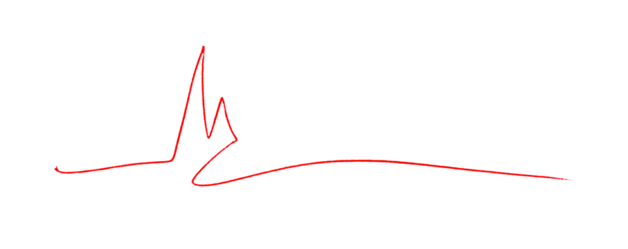 Red Pencil Underline - Hand drawn horizontal chalk, marker or pencil lines. Design element for emphasis, text lines and decoration. Set on a transparent background.