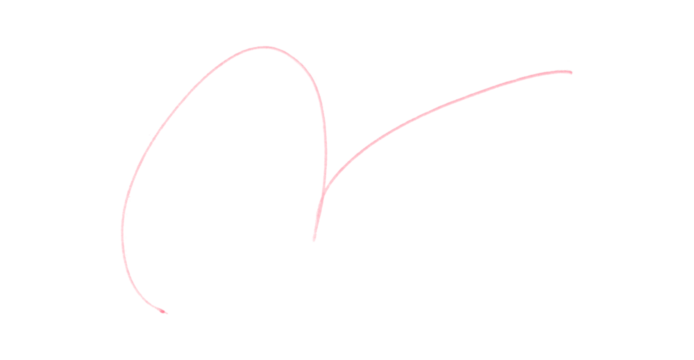 Pink Pencil Underline - Hand drawn horizontal chalk, marker or pencil lines. Design element for emphasis, text lines and decoration. Set on transparent background.