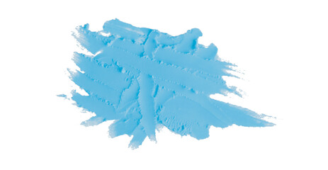 Light blue clay texture on a transparent background.
