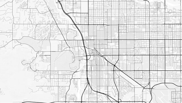 Tucson City Map. Minimalist black and white line art poster for printing, wallpaper, wall art, and map resources for home and office decor