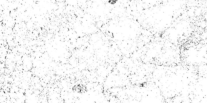 Black and white Dust overlay distress grungy effect paint. Black and white grunge seamless texture. Dust and scratches grain texture on white and black background.	