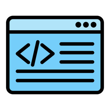 Coding Icon Isolated on Transparent Background. Programming and Software Development Vector Illustration for Web, App, and Technology Design