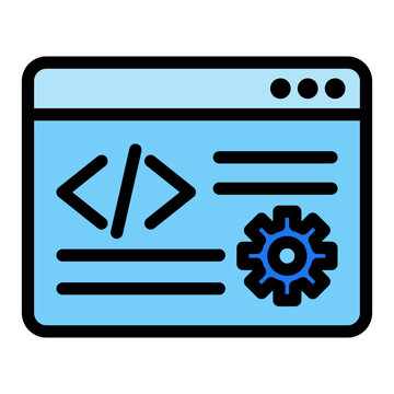 Coding Icon Isolated on Transparent Background. Programming and Software Development Vector Illustration for Web, App, and Technology Design