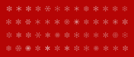 Snowflake snow freeze winter thin line outline icon. Snowflakes thin line icon set. Snowflake Simple illustration