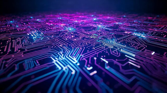 Initiating pulses along circuit traces on neon grid lighting chips and junctions transferring data