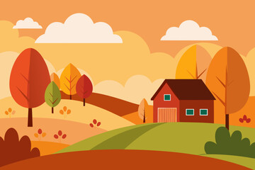 Autumn Countryside Scene