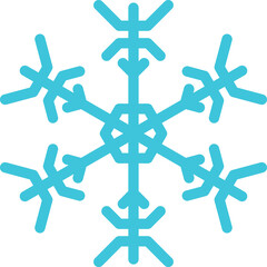 Fototapeta premium Snowflake snow freeze winter thin line outline icon. Snowflakes thin line icon set. Snowflake illustration background