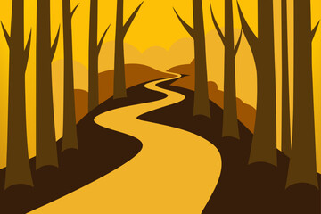 Golden Forest Path