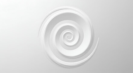 Fototapeta premium Abstract Swirl Background, Monochrome Round Spiral Graphic