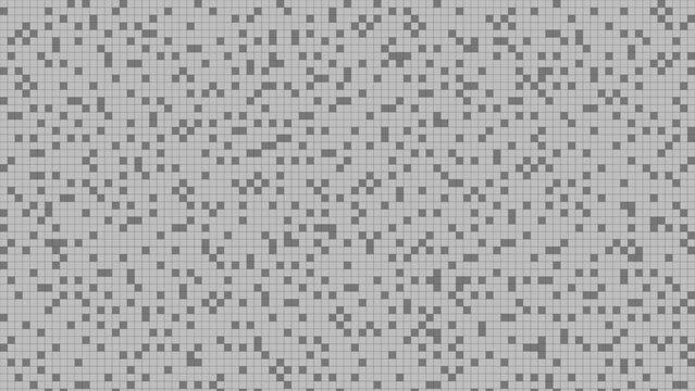 Abstract Grey Pixelated Background with Varying Shades of Grey