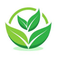 green leaf logo