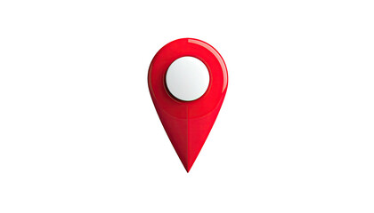 Red pointer with a white circle on a black background