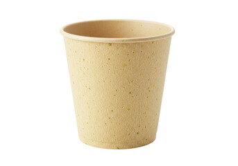 Isolated paper cup for hot drinks, biodegradable takeaway container, coffee cup, eco friendly
