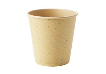 Isolated paper cup for hot drinks, biodegradable takeaway container, coffee cup, eco friendly