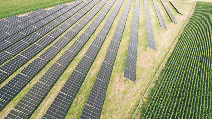 Aerial cloudscape with dramatic soft light