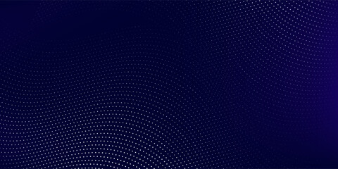 Purple background with many glowing particles. Information digital modern particles line dot simple art