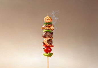 꼬치, 꼬치구이, 술안주, 소풍, 야외 음식, 길거리 음식, 먹을것, 성탄, 야채, 굽다, 바베큐, 고기꼬치