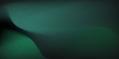 Dark green blue grainy gradient background, black backdrop, noise texture