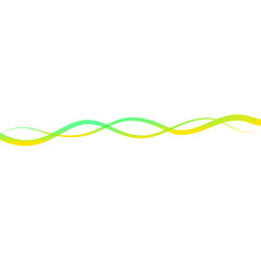 Abstract Wavy Lines with Gradient Effect