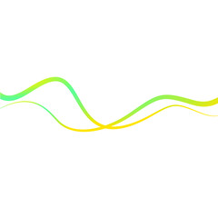 Abstract Wavy Lines with Gradient Effect